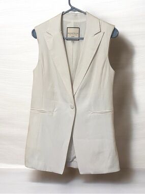 Bagatelle Collection New York Sleeveless Single Breasted Vest Women XS Corpcore